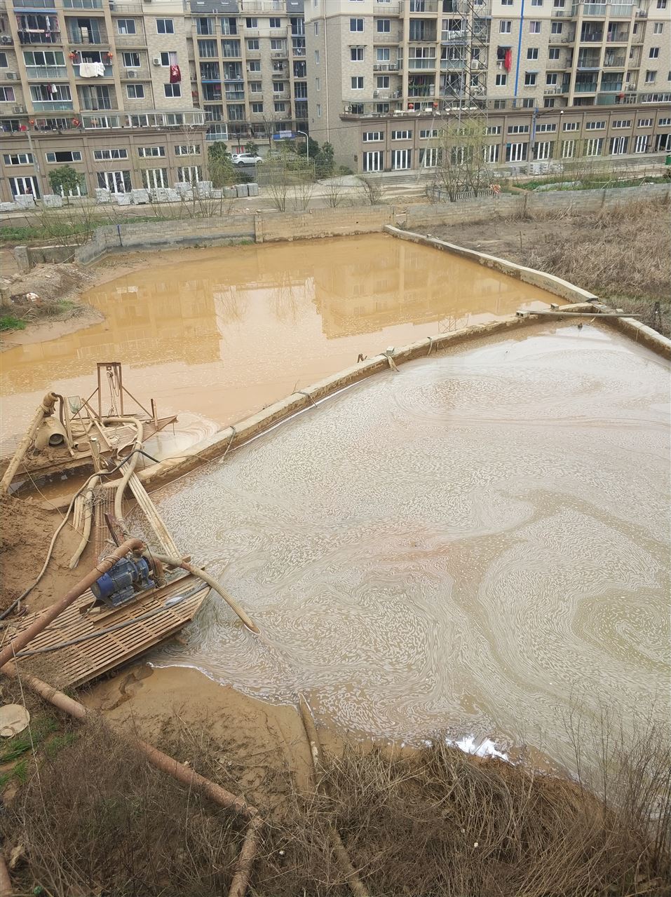 泰和沉淀池淤泥清理-厂区废水池淤泥清淤